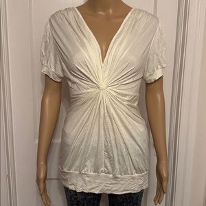 NWOT V-Neck Knot Detail Blouse